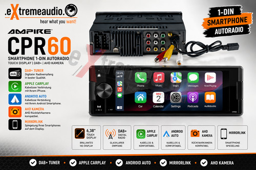 Ampire cpr60 smartphone din - cpr60, 1-din