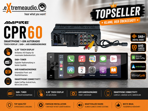Ampire cpr60 smartphone - cpr60, 1-din