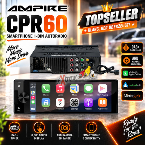 Ampire cpr60 smartphone din - cpr60, 1-din